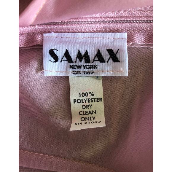 Vintage Samax New York pink lace & sheer tiered dress size medium - Picture 12 of 12